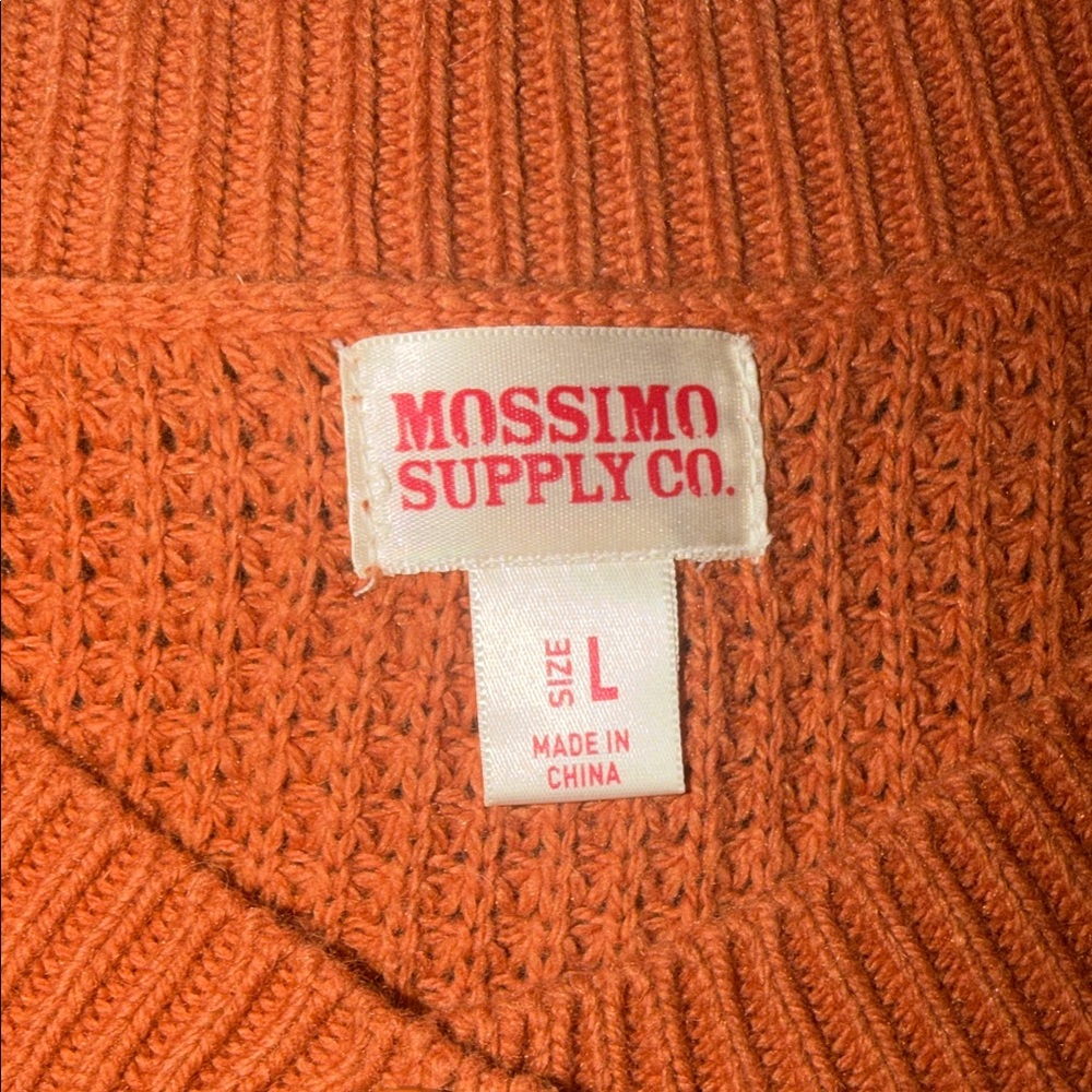 Women’s Orange Short Sleeve Cardigan - Picture 2 of 4